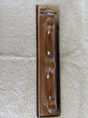 Vintage Oak Rope Hook - Brown Oak Finish